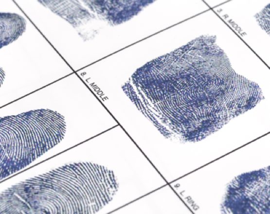 fingerprints on card thumbprint scan