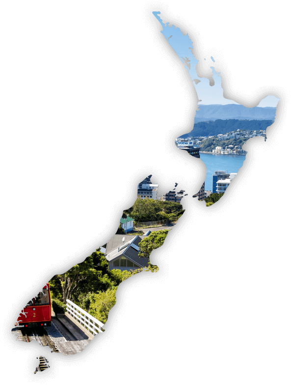 Map of New Zealand