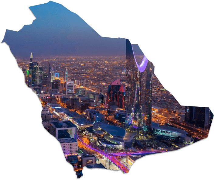 Map of saudi arabia